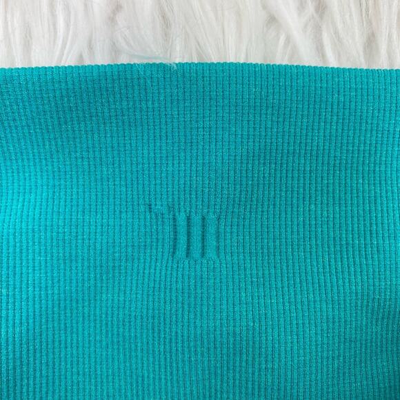 Lululemon In The Flow Crop II Heathered Teal Size 8 - Picture 9 of 9
